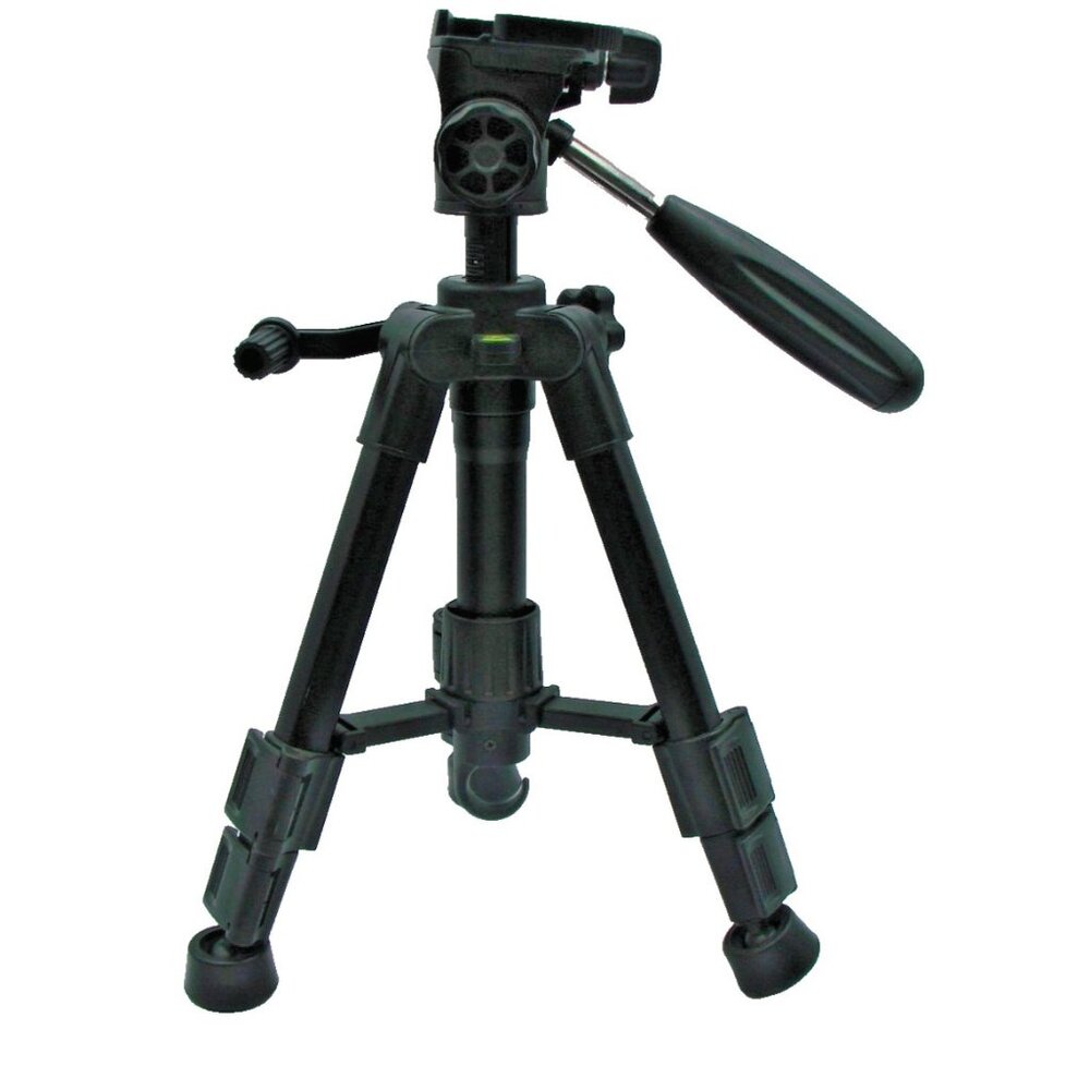 Telescopic Level Tripod Stand Camera Swivel Pan Head Extends Travel Photo 12-22"